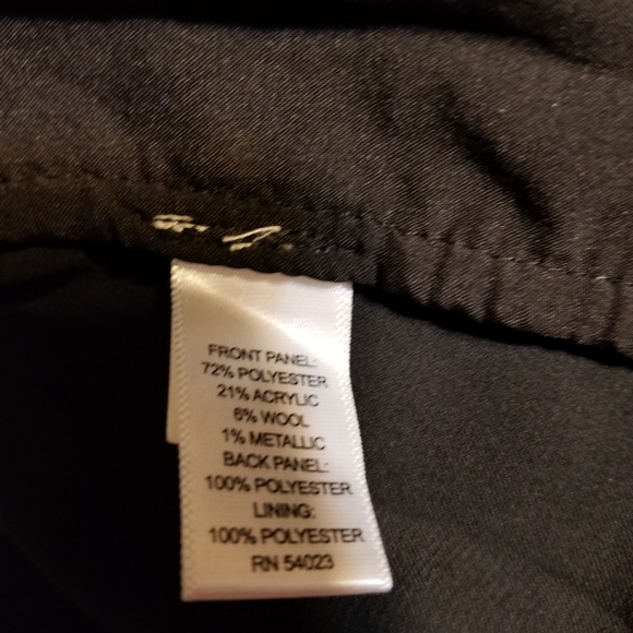 BANANA REPUBLIC black back tweed wool metallic front short sleeve top - Picture 9 of 9